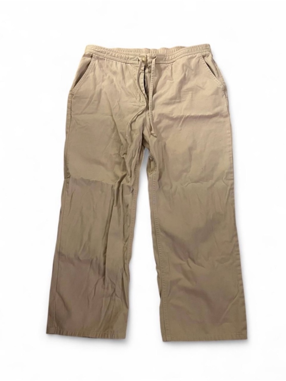 Woman’s Casual Drawstring Chino Pants - Tan